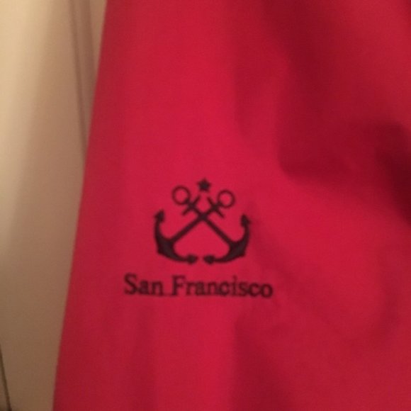 San Francisco Sailing Team Club Jacket Size M Unisex Pockets Lined Full Zip Hood - Picture 2 of 5
